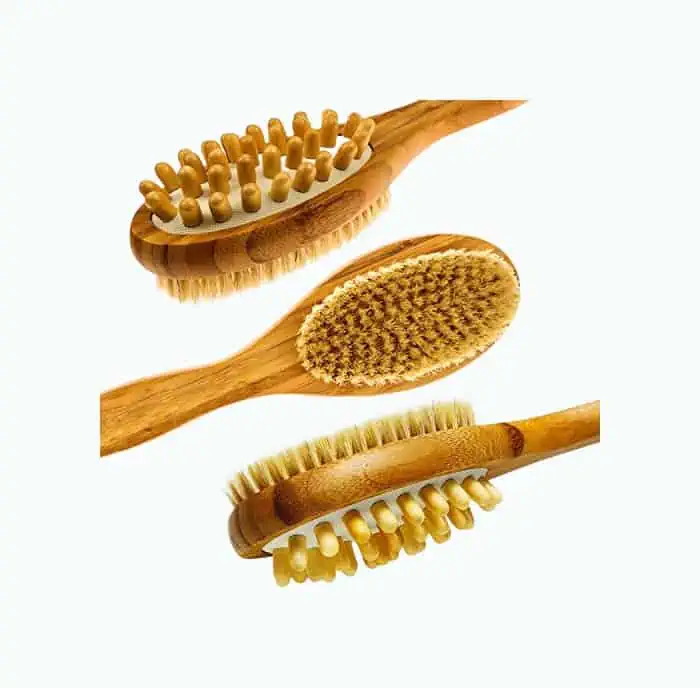 Product Image of the LunaBody Natural Bamboo Body Brush