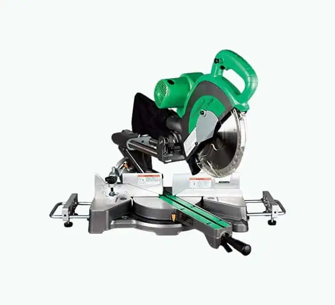 Product Image of the Metabo HPT 10-Inch Sliding Compound Miter Saw, Double-Bevel, Electronic Speed Control, 12 Amp Motor, Electric Brake, 5-Year Warranty (C10FSBS)
