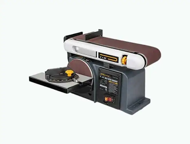 Product Image of the POWERTEC BD4600 Belt Disc Sander For Woodworking | 4 In. x 36 in. Belt Sander with 6 In. Sanding Disc