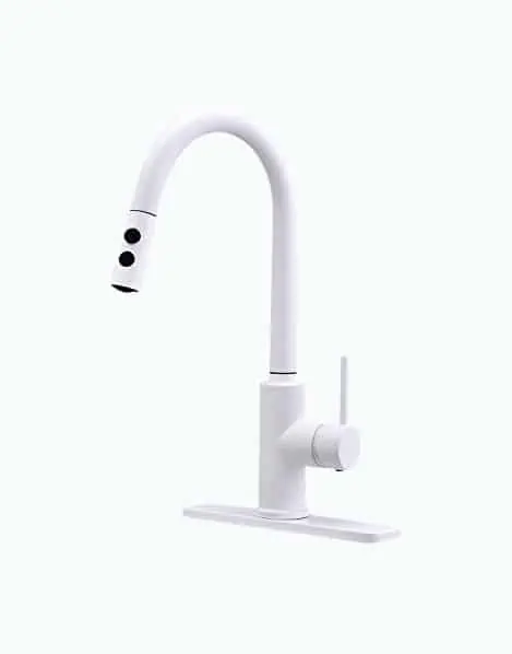 Product Image of the Peppermint Matte White Kitchen Faucet
