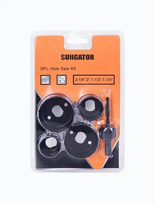 Product Image of the Sungator 5-Piece Hole Saw Set