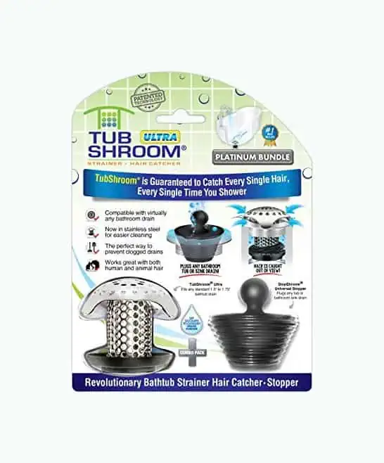 Product Image of the TubShroom Ultra Revolutionary Stainless Steel Bath Tub Drain Protector