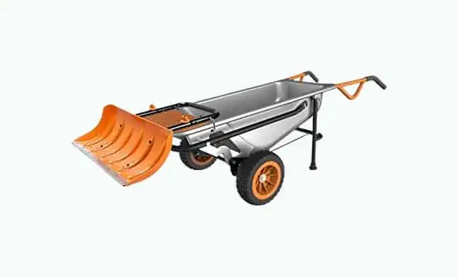 Product Image of the WORX Aerocart Multifunction Wheelbarrow, Dolly and Cart with WA0230 Snow Plow