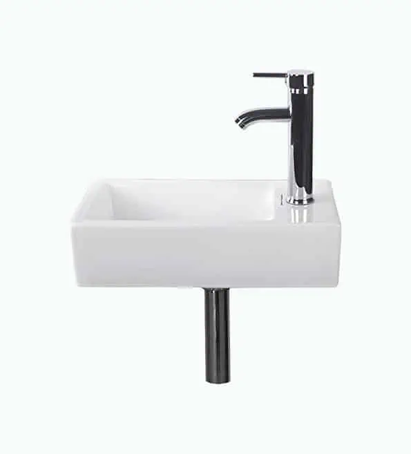Product Image of the Walcut Wall-Mounted Rectangle Bathroom Sink